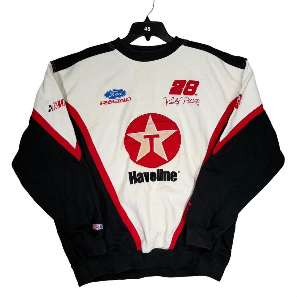 Vintage Chase Authentics Ricky Rudd Havoline‎ Sweatshirt Mens XL NASCAR 28